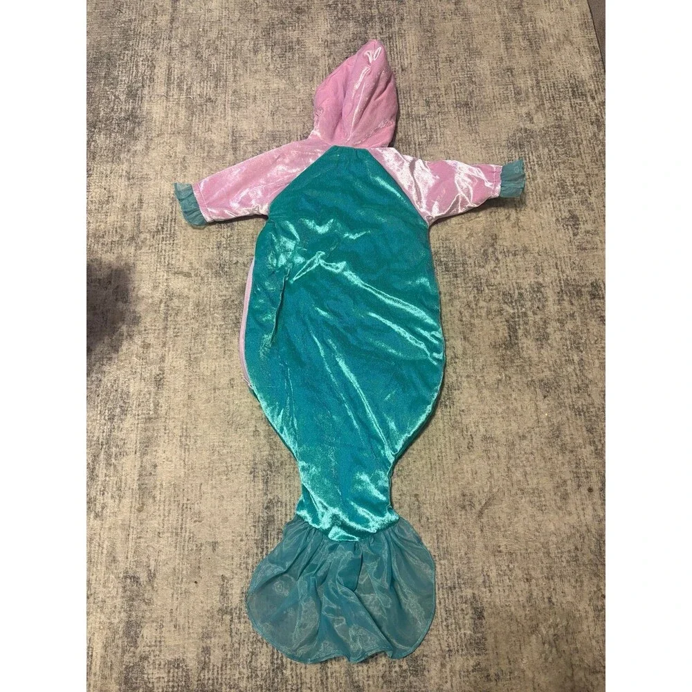 Old Navy vintage Soft Mermaid Costume One Piece Sack Infant One Size